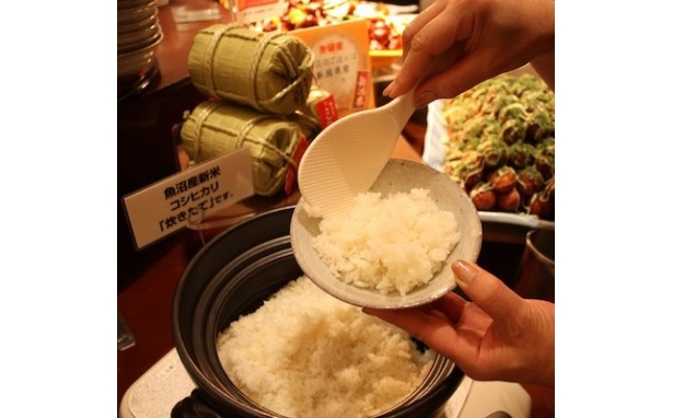 【写真を見る】土鍋で炊かれた、ホカホカのご飯が美味しい！