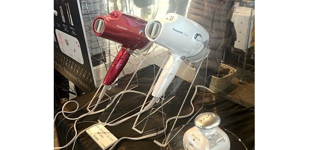 ドライヤーも実際の音や風量を試せるのが嬉しい