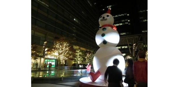 巨大なスノーマンも展示