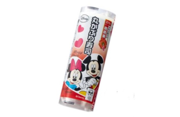 「ミッキー＆ミニー丸かぶり寿司」(298円)は数量限定販売