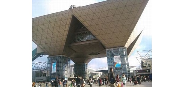 会場の東京国際展示場(ビッグサイト)