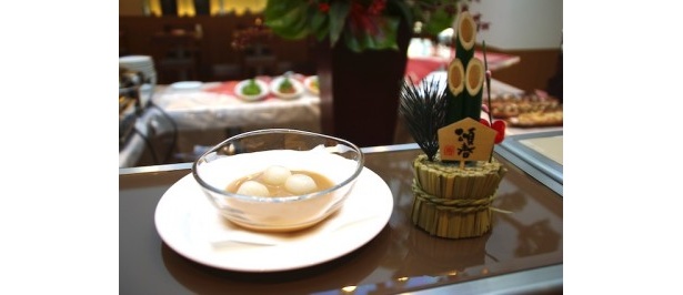 きなこベースのシロップに白玉の入った「きなこのお汁粉」は、ここでしか食べられない和スイーツ