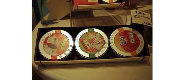 合格祈願にまつわるお茶3つを集めたセットは2700円。受験生の差し入れにちょうど良い