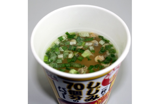 じじみみそ汁の中身はこんな感じ