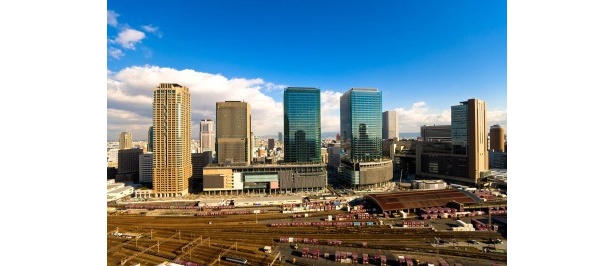 建設中の「グランフロント大阪」