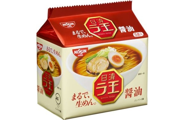「日清ラ王5食パック(醤油)」(525円・1ケース5食×6パック入)