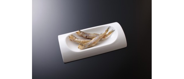 本ししゃもをジャック ダニエルでつけ焼きした「炙りししゃも」(400円)