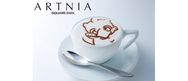 カプチーノ（580円）。オリジナルラテアートが楽しめる