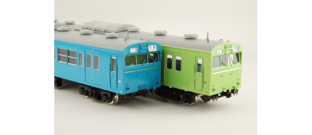今回の展示品である鉄道模型HOゲージ、国鉄103系（京浜東北線、山手線）