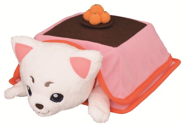 マスコットキャラクターである定春のぬいぐるみ