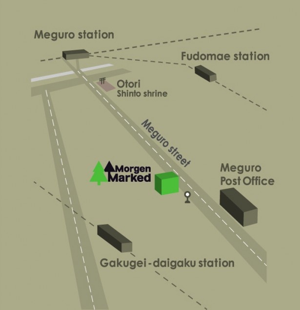 「Morgenmarked 目黒通り」の地図