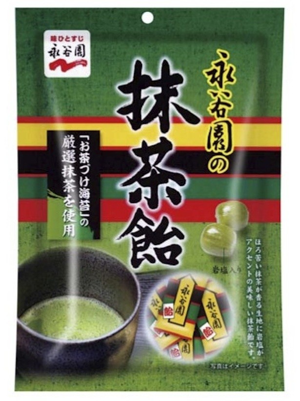 「お茶づけ海苔」の抹茶が入った「永谷園の抹茶飴」