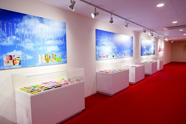 商品の歴史が勉強できるコーナー