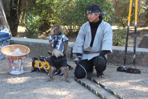 【写真を見る】たくさんの人だかりに緊張気味？