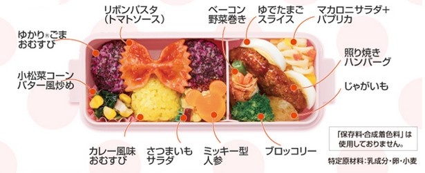 【写真を見る】お弁当の中身にもミニーマウスが！