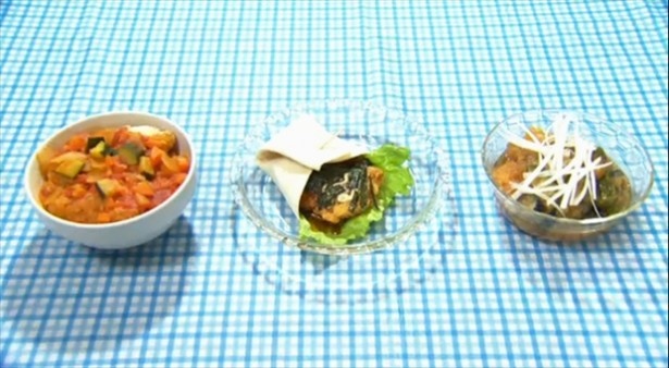 創作レシピコンテスト候補作品「超Lチキ！ミネストローネ茶漬け風ご飯」(あずさん作)、「トルチキ」(ちくわさん作)、「Lチキのみぞれ煮を作ってみた」(れいさん作)