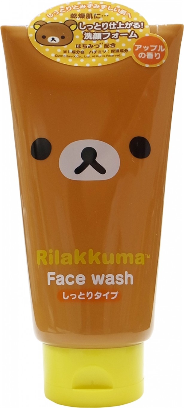 「リラックマ 洗顔フォーム」(598円) しっとりタイプはアップルの香り
