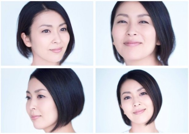 【写真を見る】篠山氏が撮影した松さんの様々な表情の写真を交通広告として展開！
