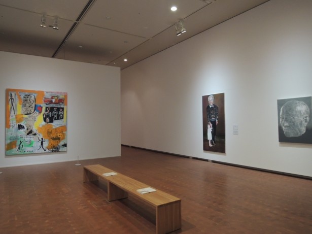 色彩の乱舞が目をひくバスキアの作品など
