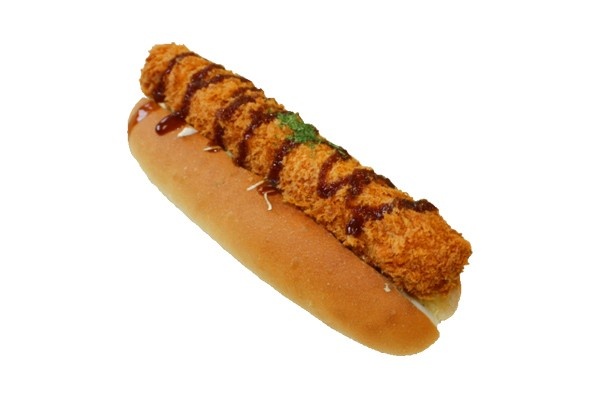 酒々井PAの「エビカツドッグ」(400円)