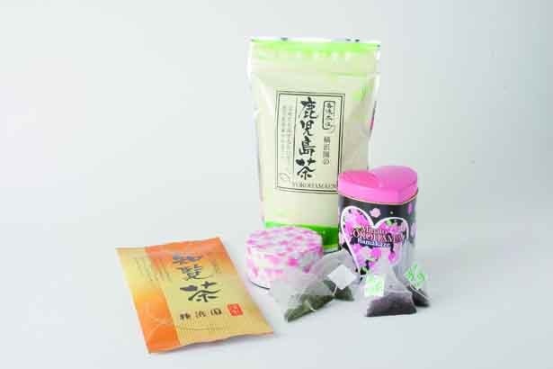 「知覧茶」（525円）、「鹿児島茶」（1050円）ほか/横浜園
