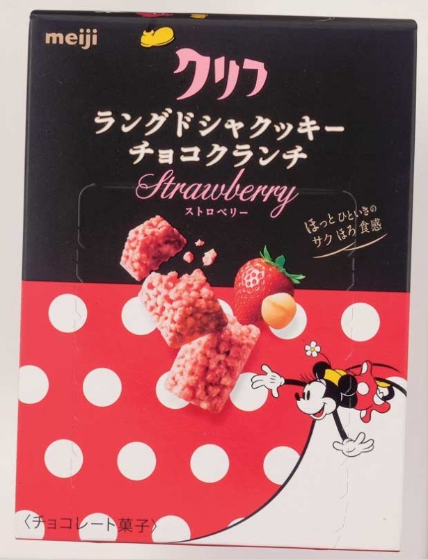 明治「クリフ」のストロベリーはミニーのスカート柄である水玉模様