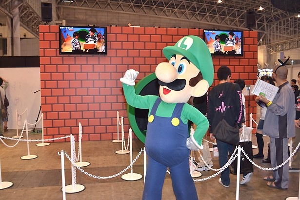 ガッツポーズをとるルイージ