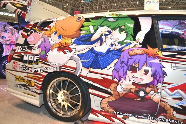 東方プロジェクトとボーカロイド関係の痛車が多数見られた