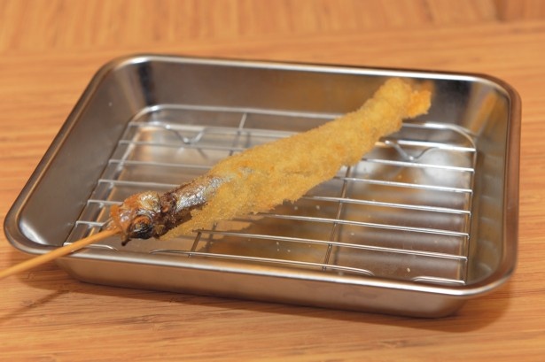 卵ぎっしりの「ししゃも串」はプリン体が多いのでほどほどに