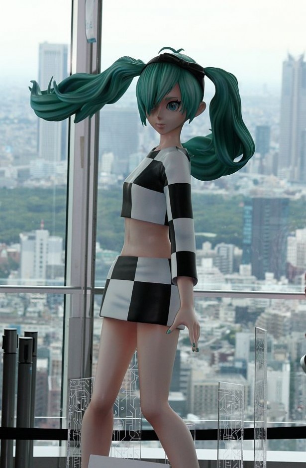 初音ミクの等身大フィギュア