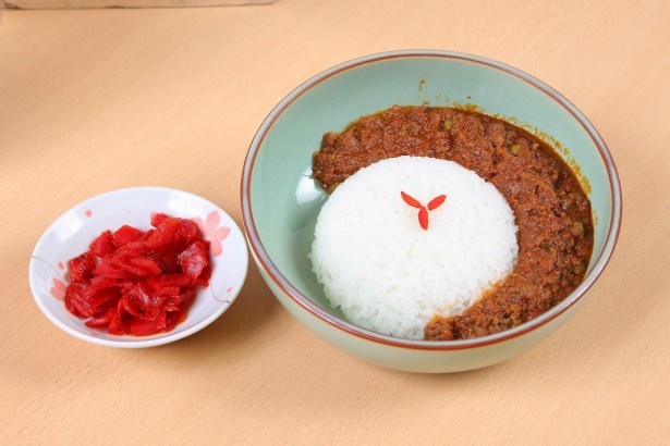 糸井重里氏が絶賛した、かつやまの一押しメニュー「イトリキカレー」(650円)  
