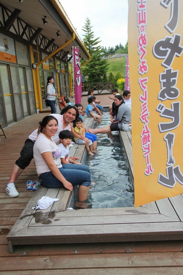 道の駅富士吉田で誰でも気軽に利用できる足湯