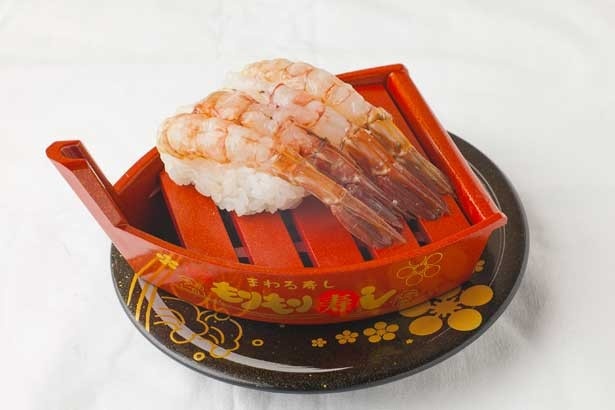 季節限定で登場する「がすえび」(494円)は甘エビより甘いと言われる石川の名産