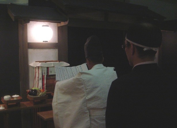 通天閣お化け屋敷「死ん世界」オープン前にお払いをした