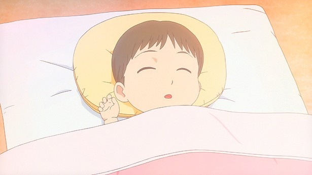 気持ち良さそうに眠る赤ちゃん
