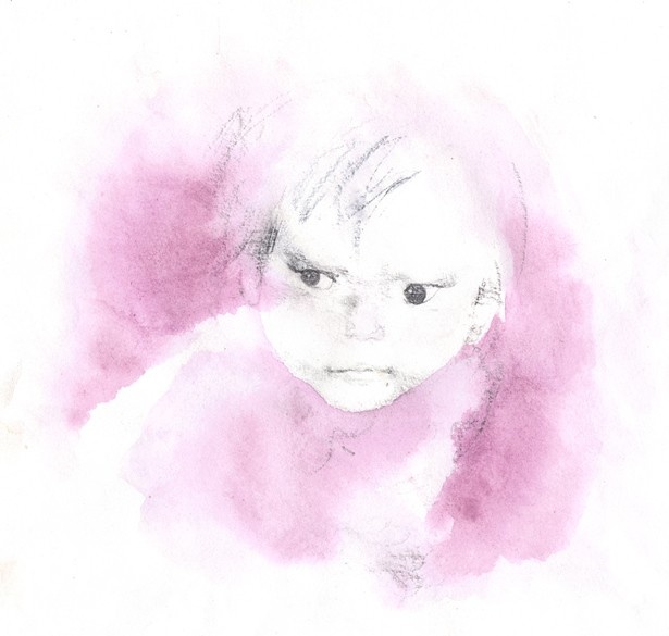 いわさきちひろ　少年　『戦火のなかの子どもたち』（岩崎書店）より 1973年