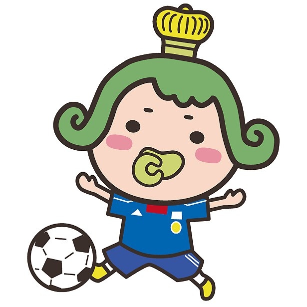 サッカーのユニフォームを着たおうじちゃま