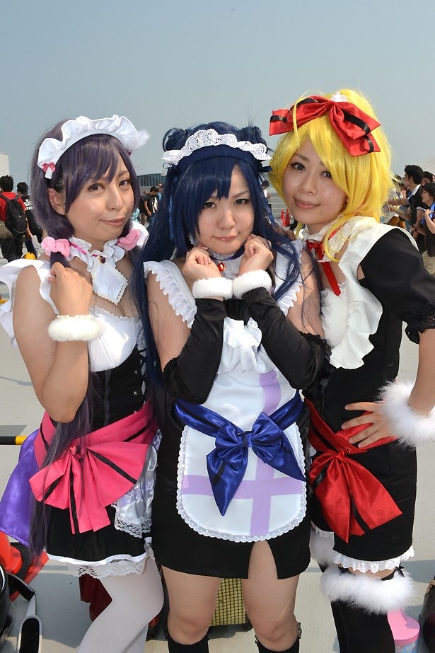 「ラブライブ！」のキャラに扮するレイヤーも多かった