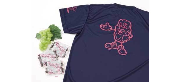 カリフォルニア・レーズン協会は、レーズンの小袋を配布。Tシャツの抽選も（東京マラソンEXPO2009）