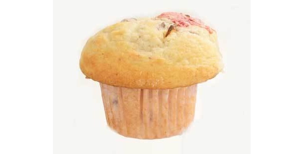 She Knows Muffin「サクラマフィン」さくらもち味(210円)はギュウヒ入り！