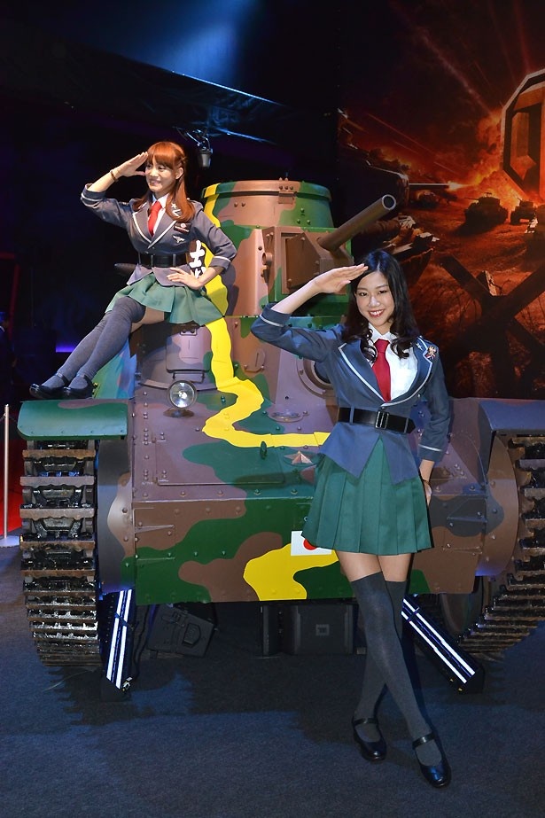 WARGAMING JAPANブースには戦車も登場
