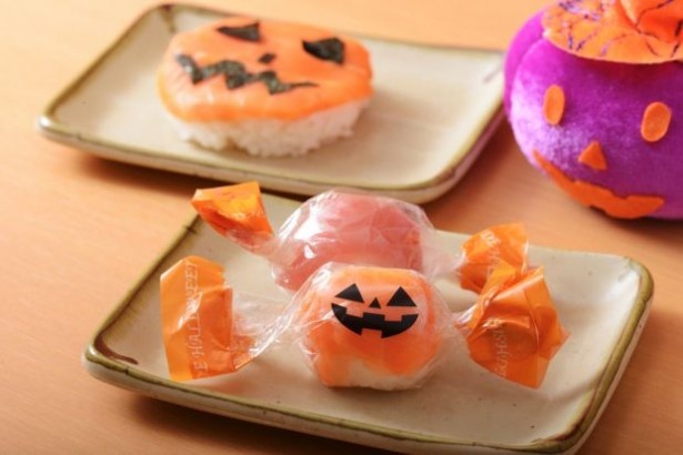 【写真を見る】可愛さ満点のハロウィン特製手まり寿司！