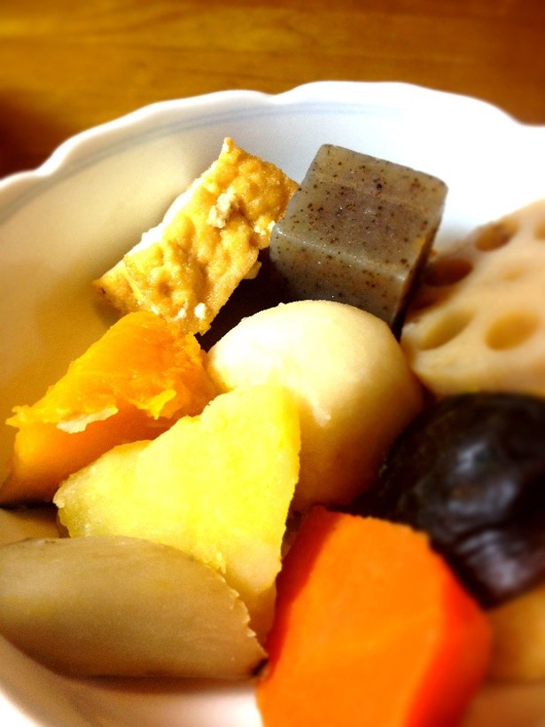 出汁のきいた煮物は鉄板の相性です。