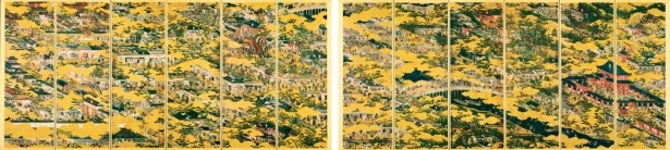 幅7mもある「洛中洛外図屏風　舟木本」