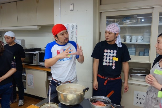 「凪」の教室では様々な素材を使って複数のスープを作った