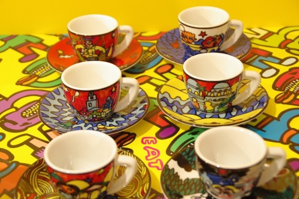 ヨーロッパを描いたドイツで発売されたコーヒーカップ(非売品)