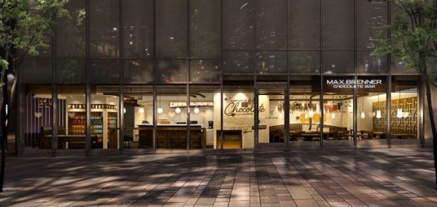 表参道ヒルズ本館1階に11月30日(土)オープンしたMAX BRENNER日本第1号店。12月20日(金)には東京ソラマチに2号店もオープン予定