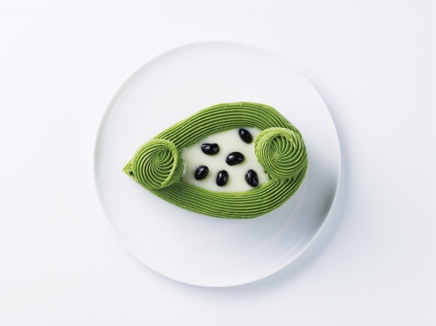 抹茶の緑とホワイトチョコアイスの白が粋なテ・ヴェール