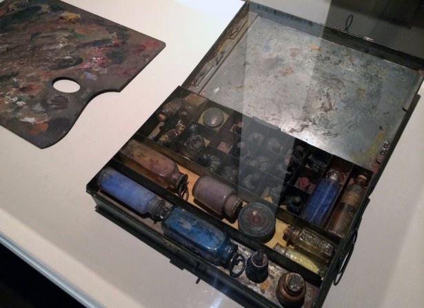今回はスケッチ帳や絵具箱も展示され、画家の背中越しに作品を覗き込むような面白さがある。テート美術館蔵 (c)2013-2014