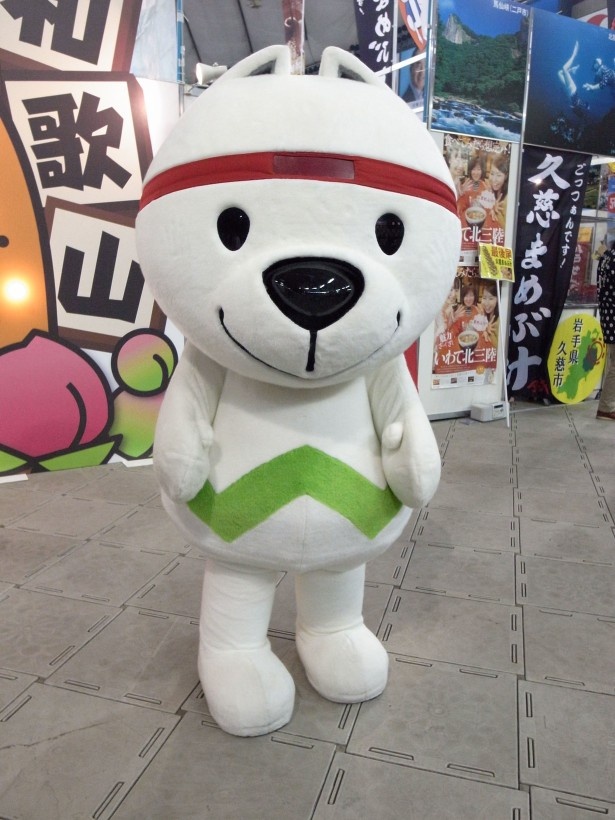 2015年開催わかやま国体のキャラマスコット紀州犬のきいちゃん